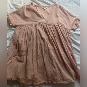 Babydoll pink dress